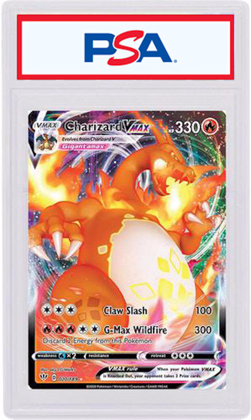 Charizard VMAX 2020 Pokemon Sword & Shield Darkness Ablaze #20 (PSA or BGS Graded)