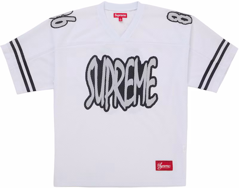 Supreme Reflective Football Jersey White