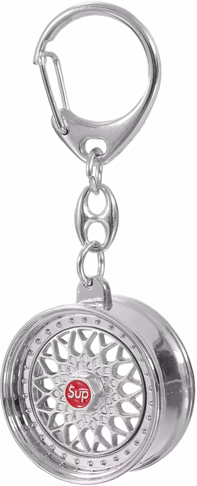 Supreme BBS RS Rim Keychain Silver