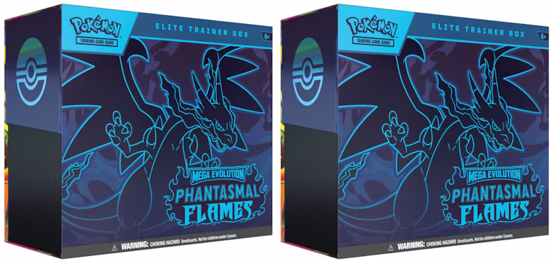 2025 Pokémon Mega Evolution Phantasmal Flames Elite Trainer Box 2x Lot