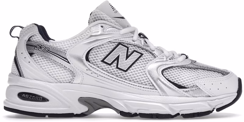 New Balance 530 White Silver Navy