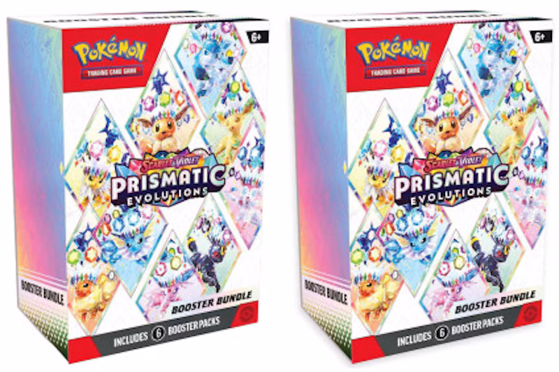 Pokémon Scarlet & Violet Prismatic Evolutions Booster Bundle 2x Lot