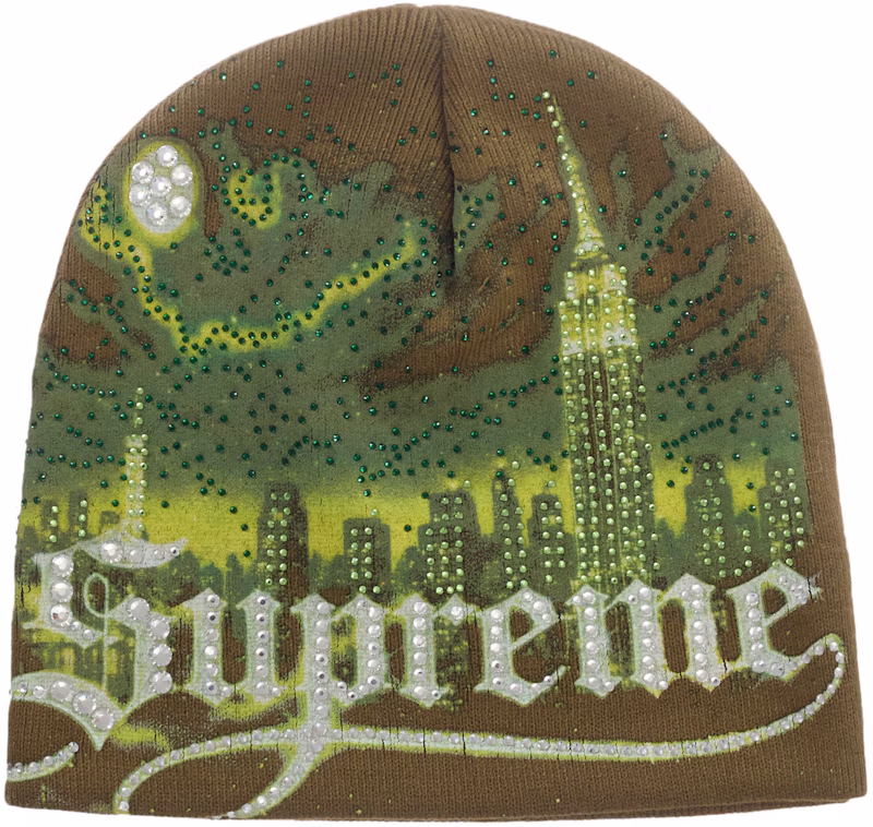 Supreme Cityscape Beanie Green