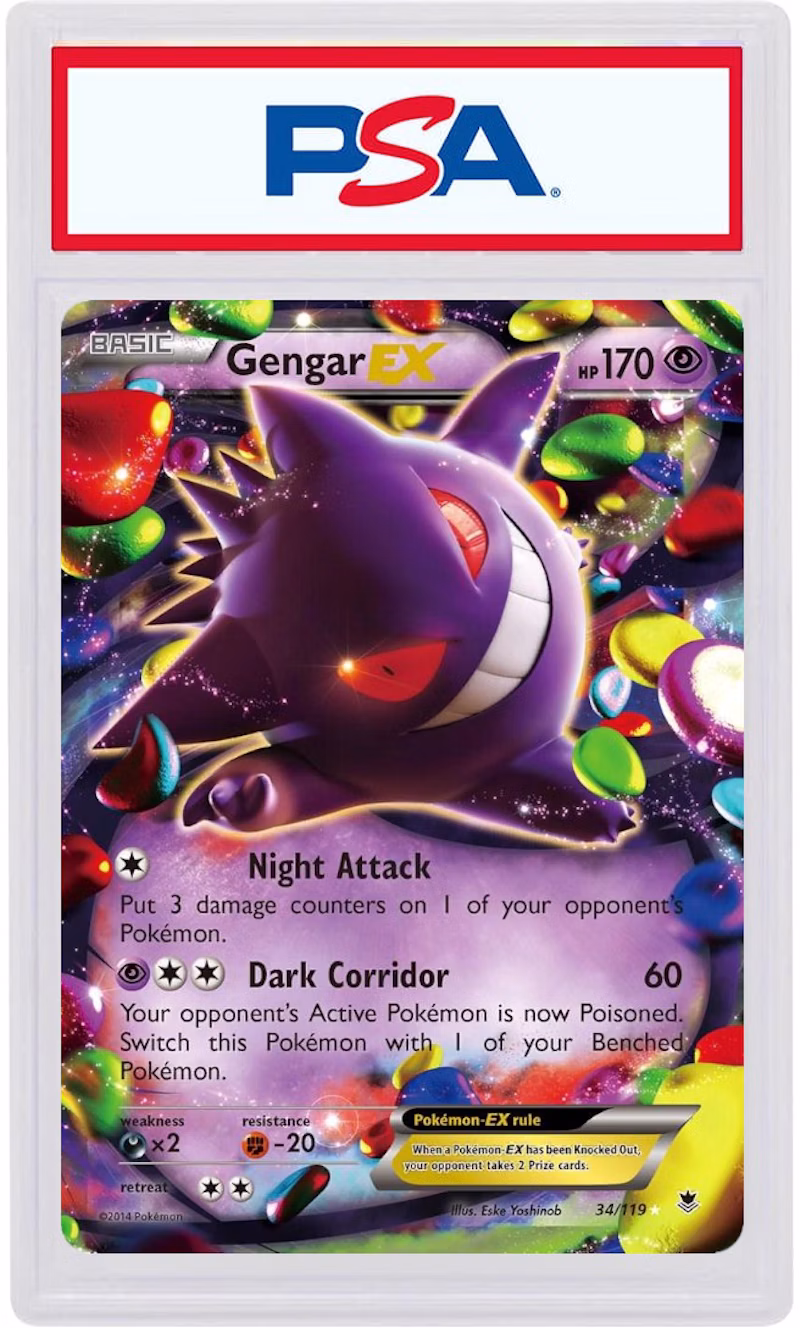 2014 Pokemon XY Phantom Forces 34 Gengar ex (PSA or BGS Graded)
