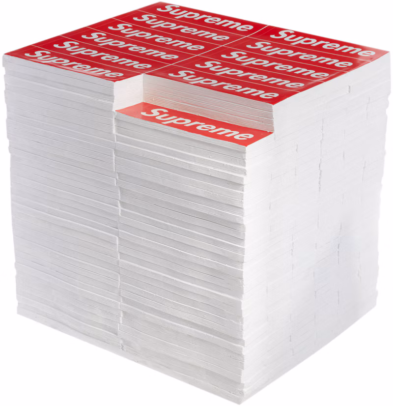 Supreme Rotary Hero Sticker Bricks Stool Side Table Red
