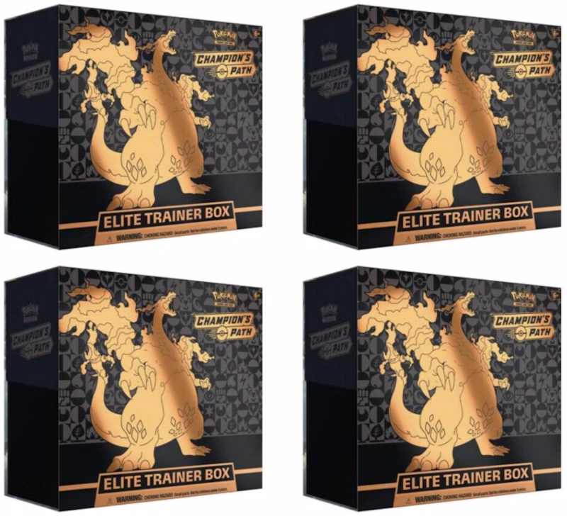 2020 Pokemon TCG Champions Path Elite Trainer Box 4X Lot
