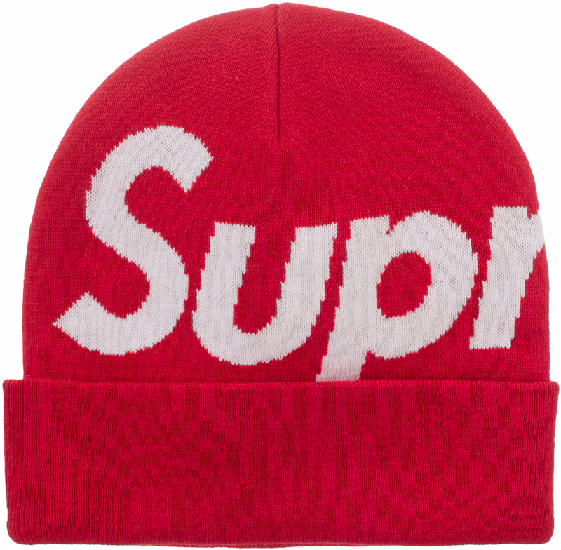 Supreme Big Logo Beanie (FW25) Red