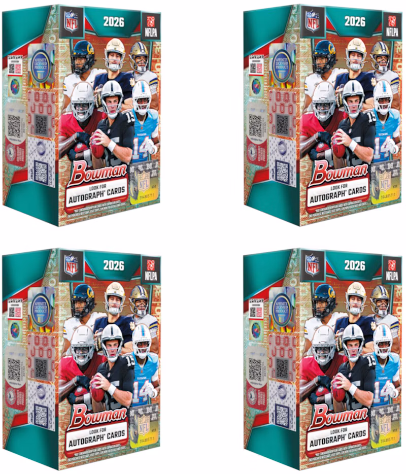 2026 Bowman Football Value Box 4x Lot