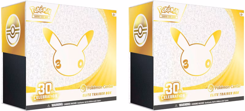 2026 Pokémon Mega Evolution 30th Celebration Pokemon Center Elite Trainer Box 2x Lot