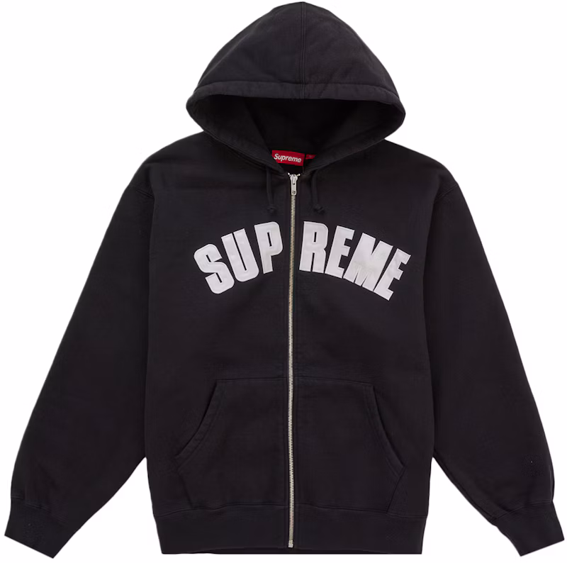 Supreme Larry Clark Zip Up Hooded Sweatshirt Black