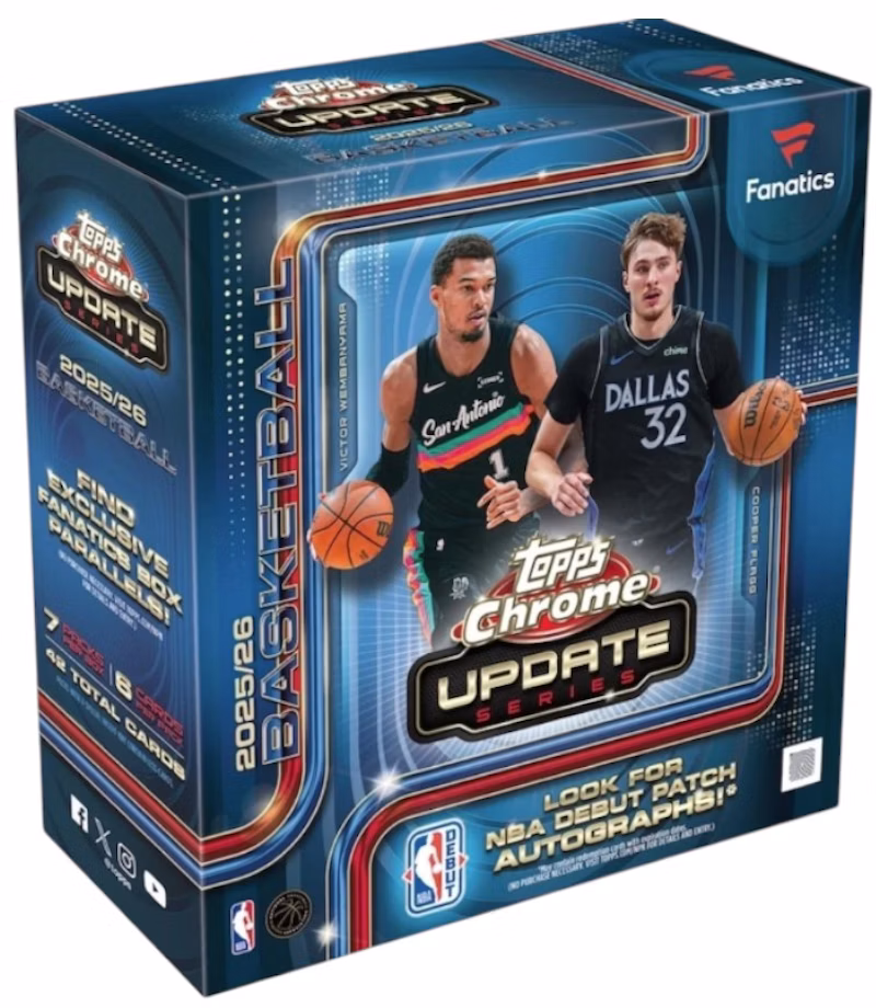 2025-26 Topps Chrome Update Basketball Mega Box (Fanatics Exclusive)