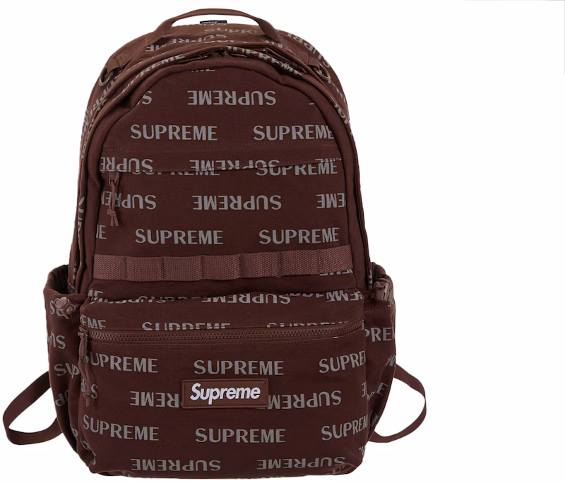 Supreme Logo Backpack (FW26) Brown