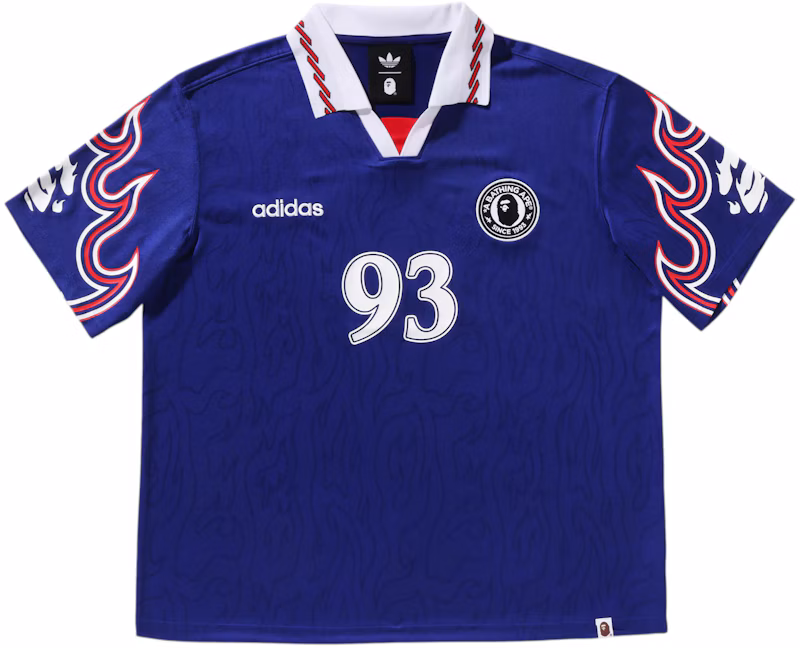 adidas x BAPE Flame Jersey Blue