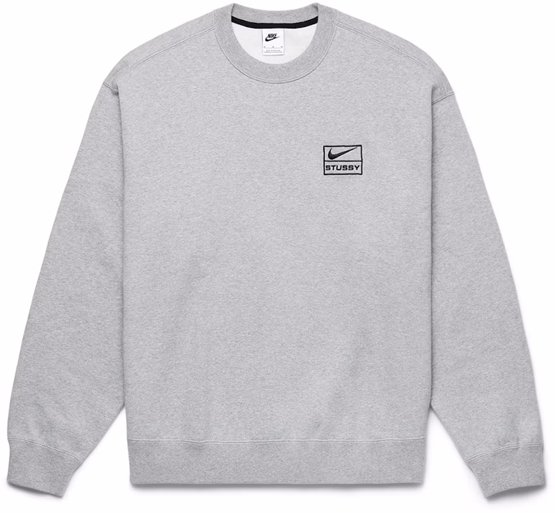 Nike x Stussy Crew Fleece Grey