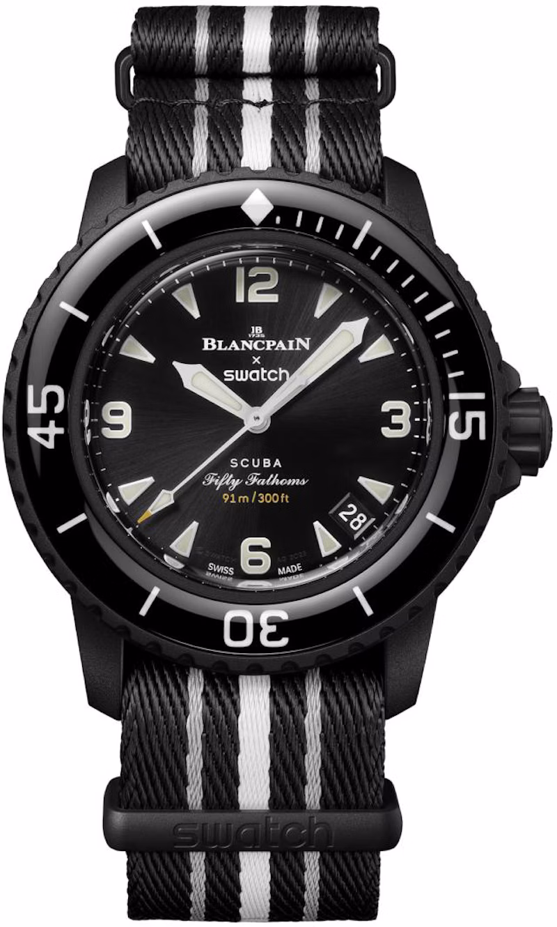 Blancpain x Swatch Scuba Fifty Fathoms Ocean of Storms SO35B400
