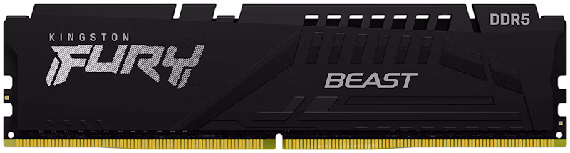 Kingston Fury Beast 16GB 5200MHz DDR5 CL40 Desktop Memory Single Module KF552C40BB-16