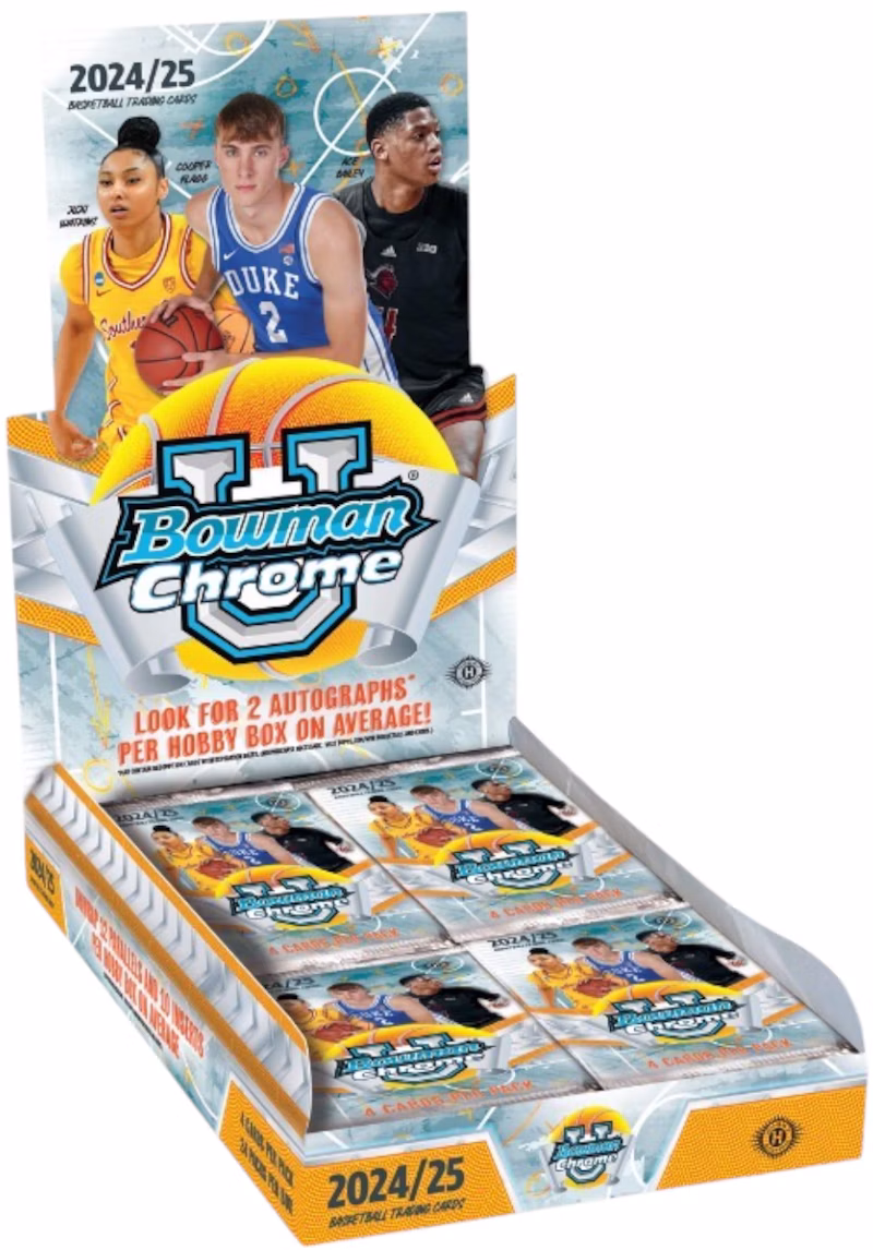 2024-25 Bowman Chrome University Basketball Hobby Box