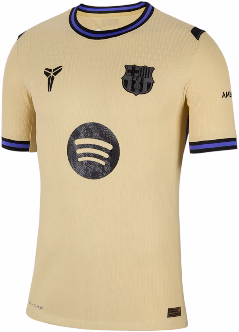 FC Barcelona x Kobe Bryant 2025/26 Player's Edition Jersey Yellow