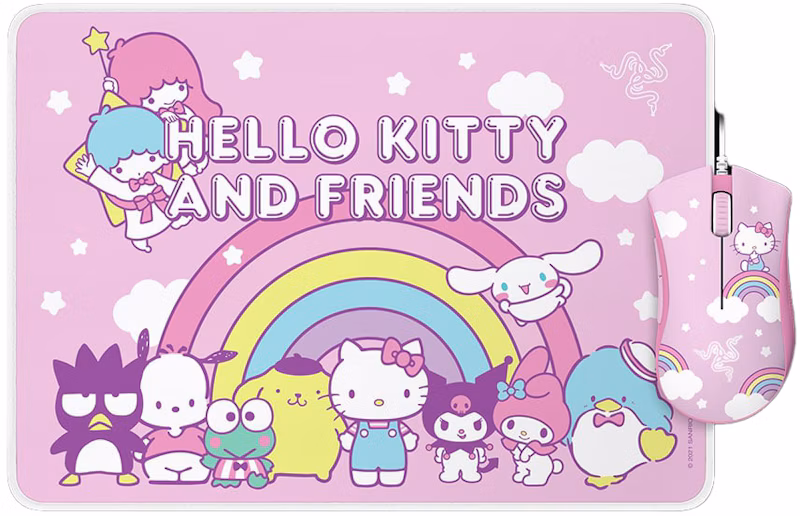 Razer DeathAdder Essential + Goliathus Mouse Mat Bundle Hello Kitty and Friends Edition RZ83-03850100-B3M1