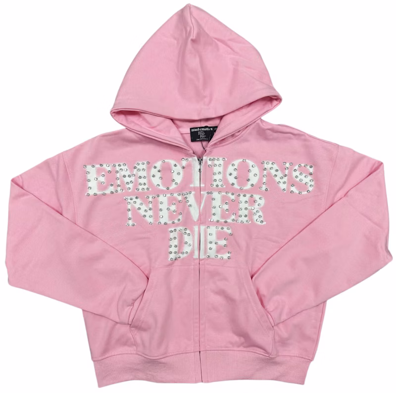Mixed Emotions End Hoodie Pink