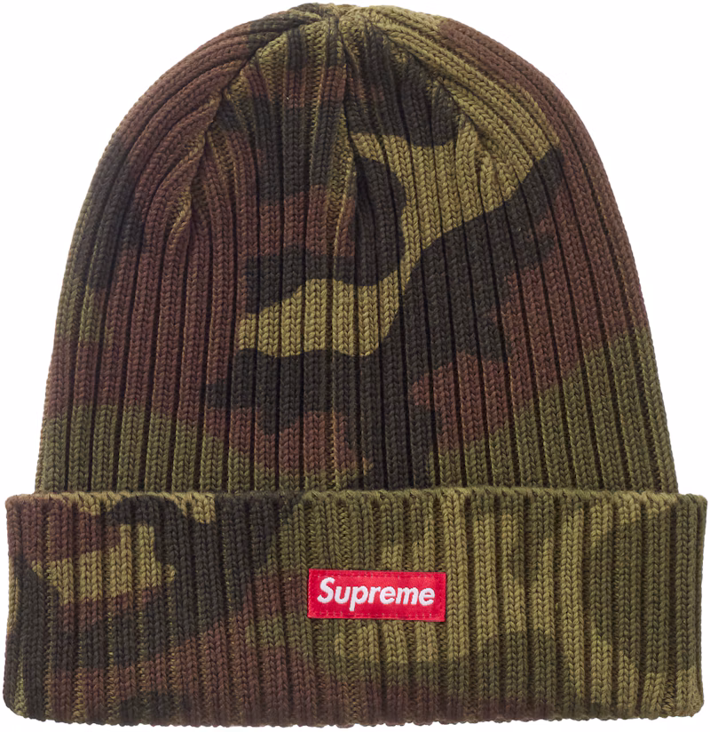 Supreme Overdyed Beanie (SS26) Woodland Camo