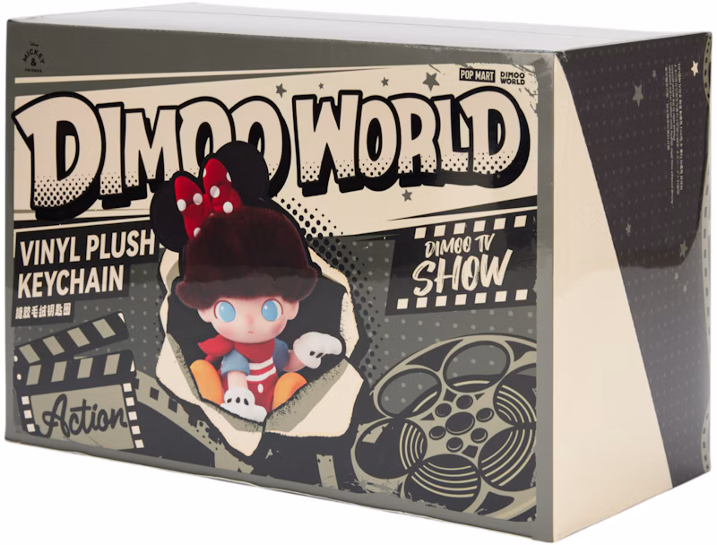 Pop Mart DIMOO World x Disney Series Vinyl Plush Keychain Sealed Case (6 Blind Box)