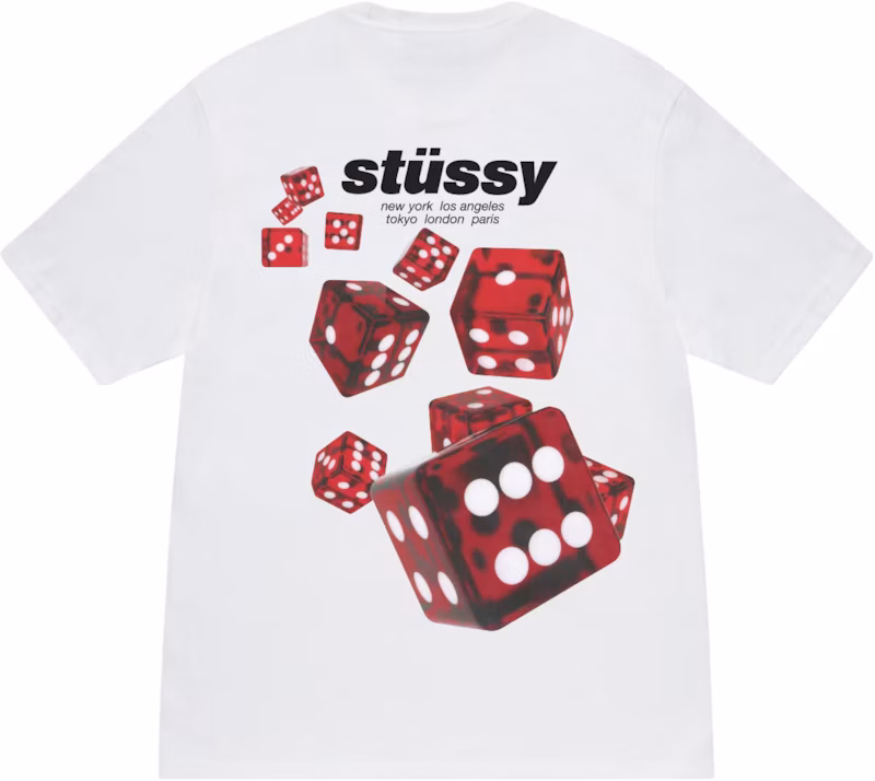Stussy Rollers Tee White