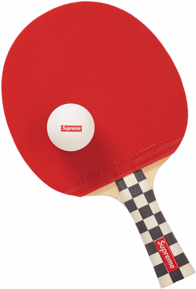 Supreme Butterfly Table Tennis Racket Set Checkerboard