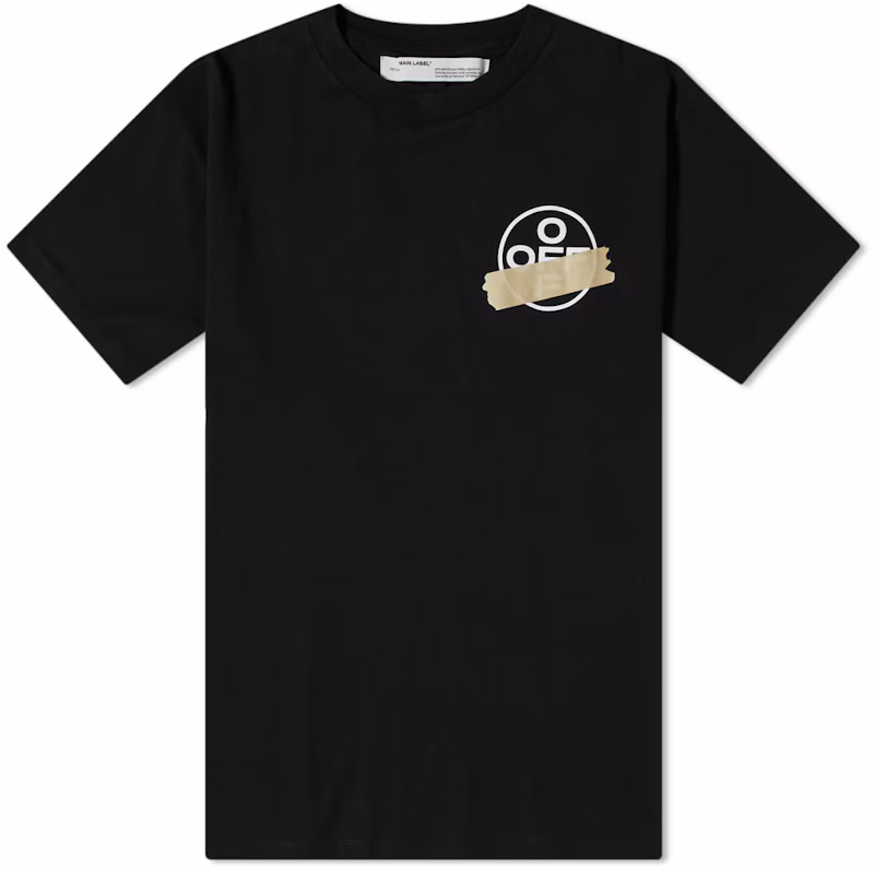 OFF-WHITE Oversized Tape Arrows T-shirt Black
