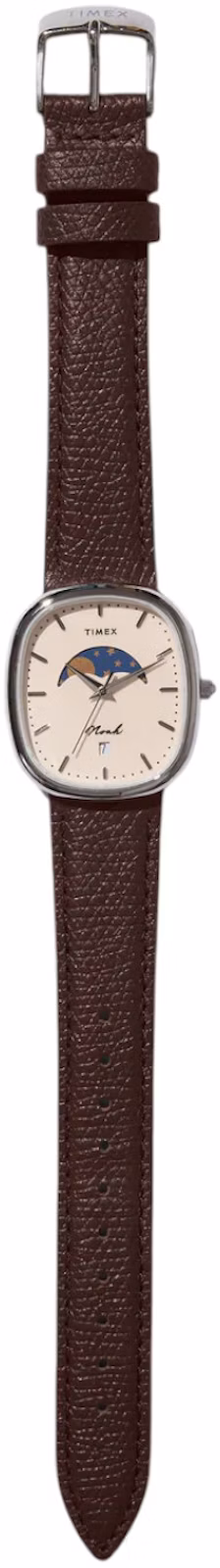 Timex x Noah Oval Moon Phase Watch Brown/Steel