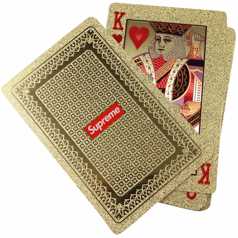 Supreme Gold Foil Playing Cards Gold