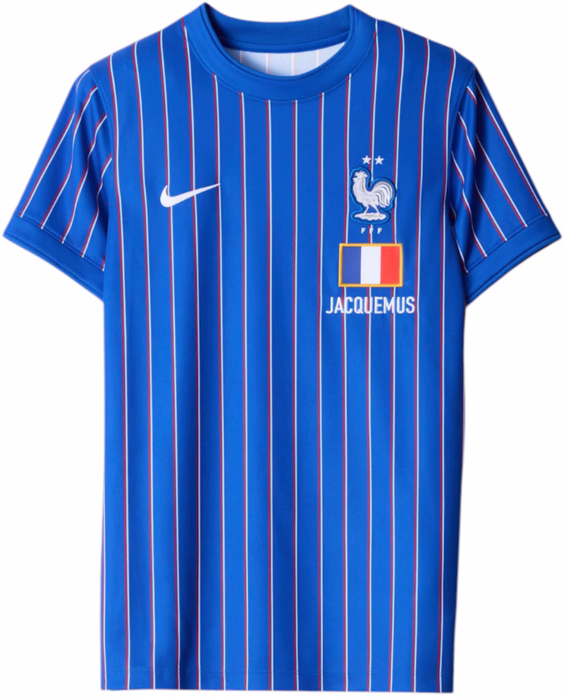 Nike x Jacquemus x France Women Pre Match Jersey Blue Stripe