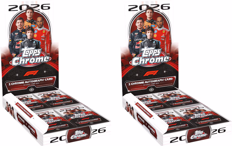 2026 Topps Chrome Formula 1 Hobby Box 2x Lot