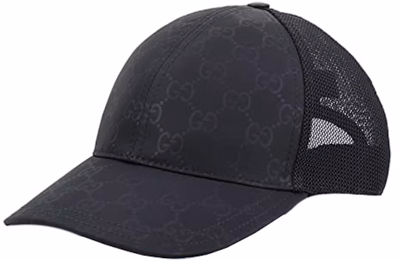 Gucci GG Nylon Baseball Cap Black