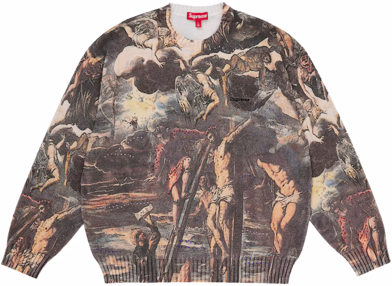Supreme Crucifixion Sweater White