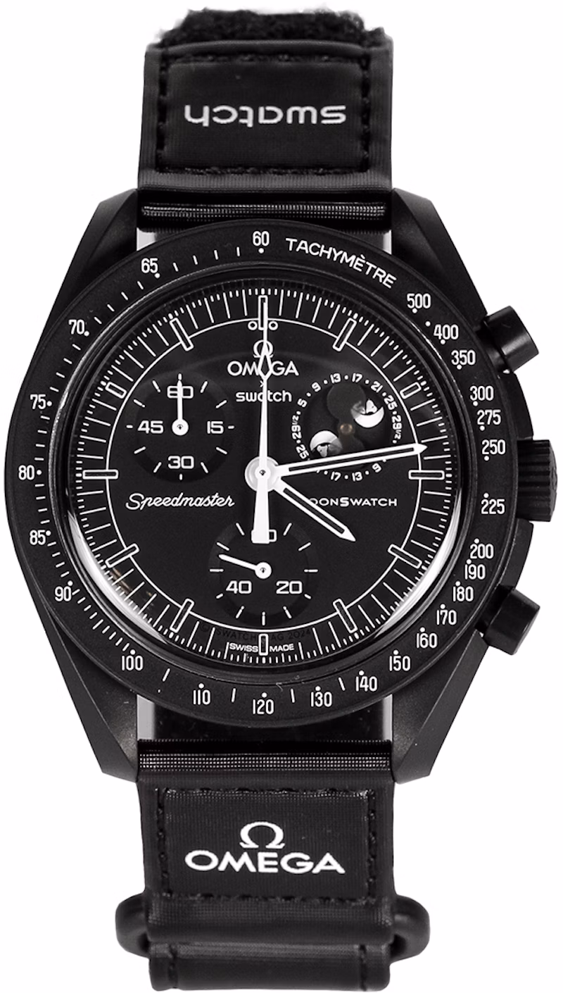 Swatch x Omega Bioceramic Moonswatch Mission To Moonphase Snoopy