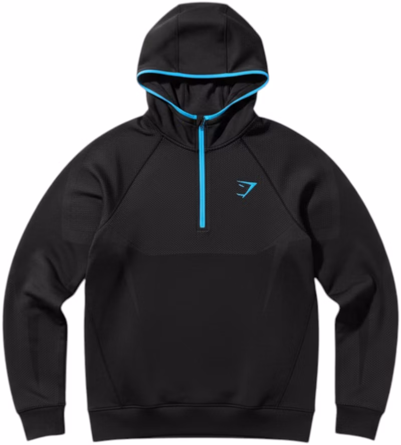 Gymshark Onyx 5.0 Seamless Hoodie Black/Onyx Grey