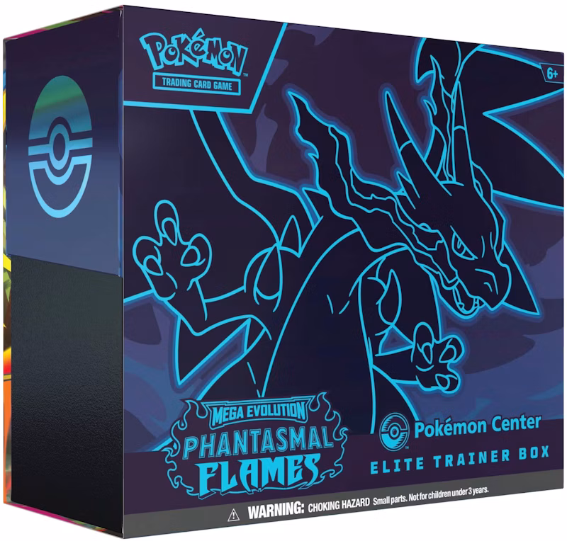 2025 Pokémon Mega Evolution Phantasmal Flames Pokemon Center Elite Trainer Box