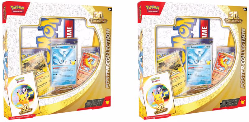 2026 Pokémon Mega Evolution 30th Celebration Poster Collection 2x Lot