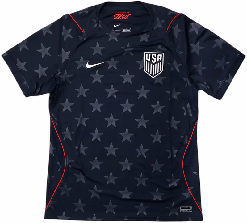 Nike USMNT 2026 Dri-Fit Stadium Away Replica Jersey Dark Obsidian/Pure Platinum