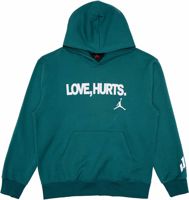 Jordan Jalen Hurts Love Hurts Pullover Fleece Hoodie Sport Teal