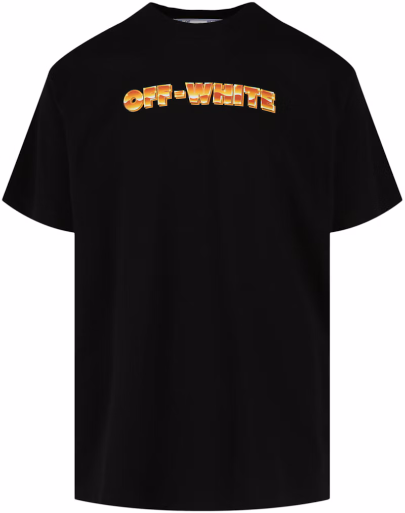OFF-WHITE Women's Arrows-Print Crewneck T-Shirt Black/Orange