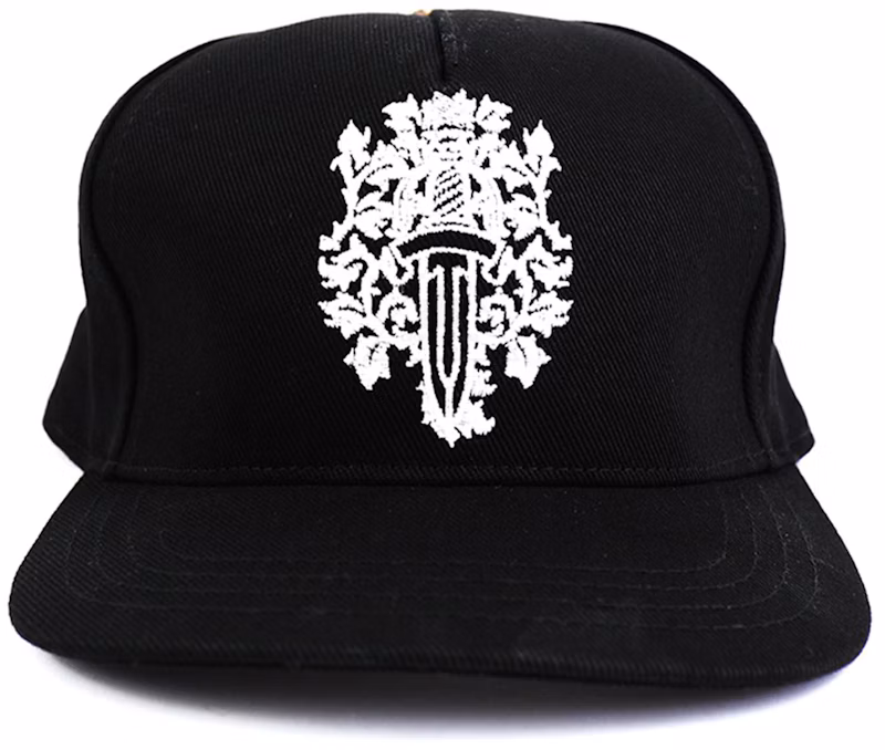 Chrome Hearts Dagger Denim Baseball Hat Black/White