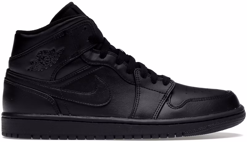 Jordan 1 Mid Triple Black