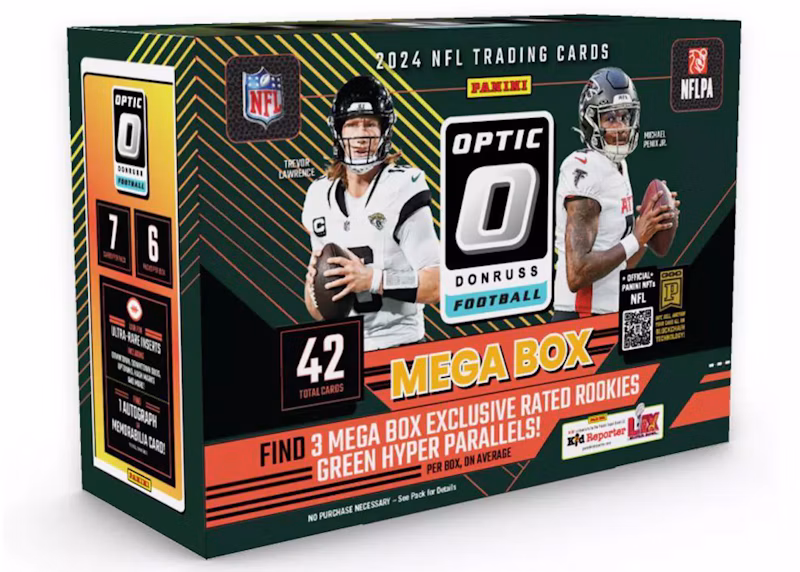 2024 Panini Optic Donruss NFL Football Mega Box (Green Hyper Parallel)