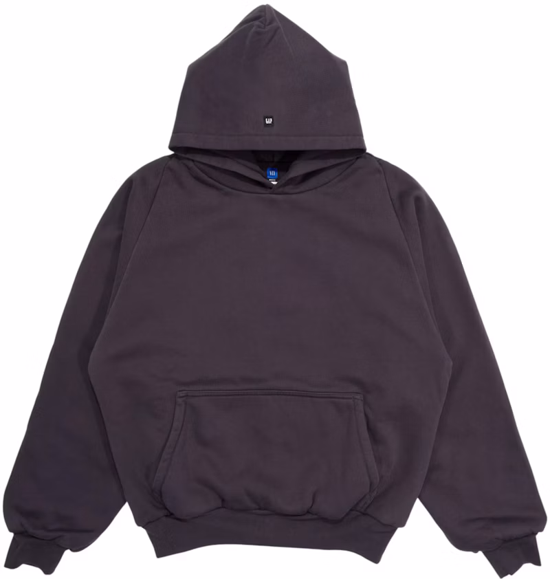 Yeezy Gap Logo Shrunken Hoodie Dark Grey