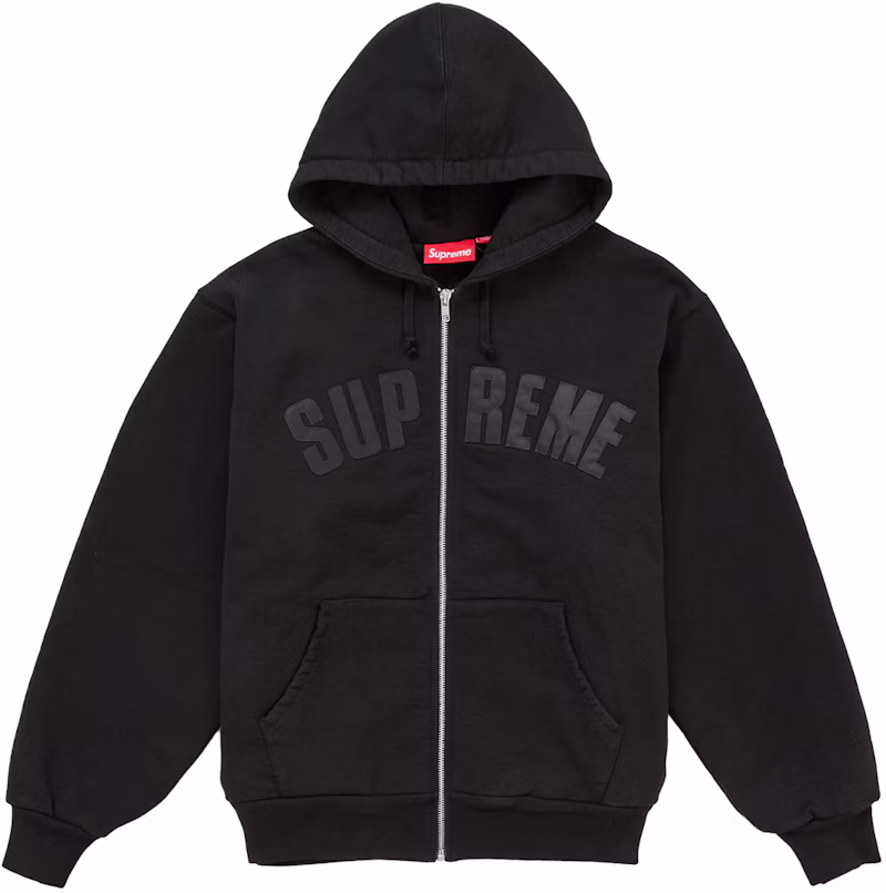 Supreme Arc Thermal Lined Zip Up Hooded Sweatshirt (FW26) Black