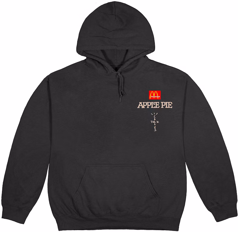 Travis Scott x McDonald's Apple Pie Hoodie Washed Black