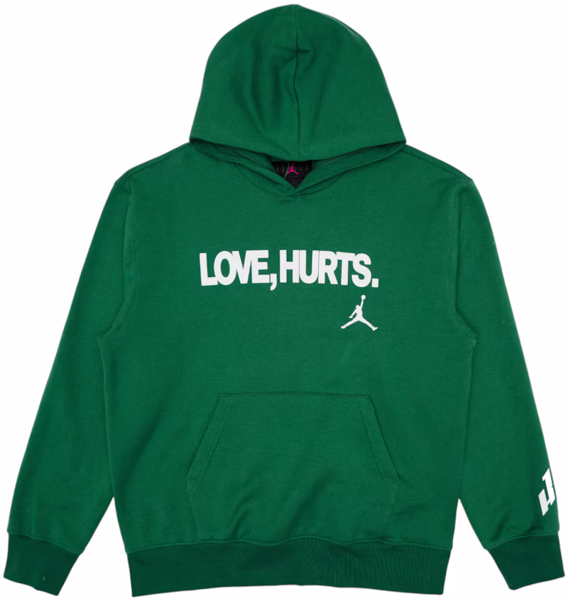 Jordan Fleece Love Hurts Jalen Hurts Hoodie Kelly Green