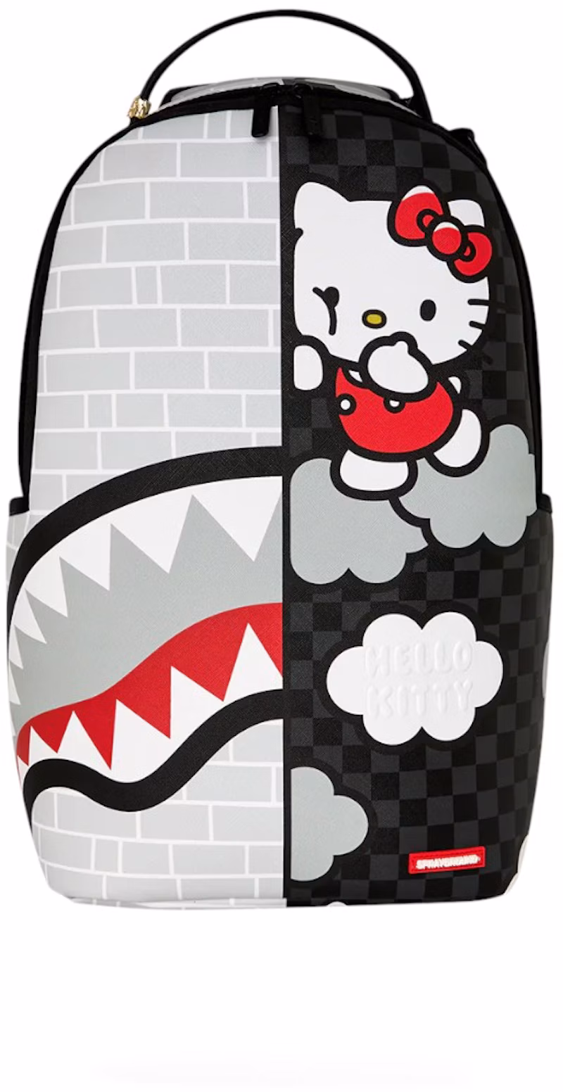 Sprayground Hello Kitty Official Collab Brick Wall Split Backpack Multicolor